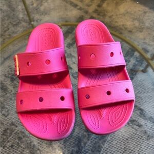 Women’s Pink Croc Sandals
